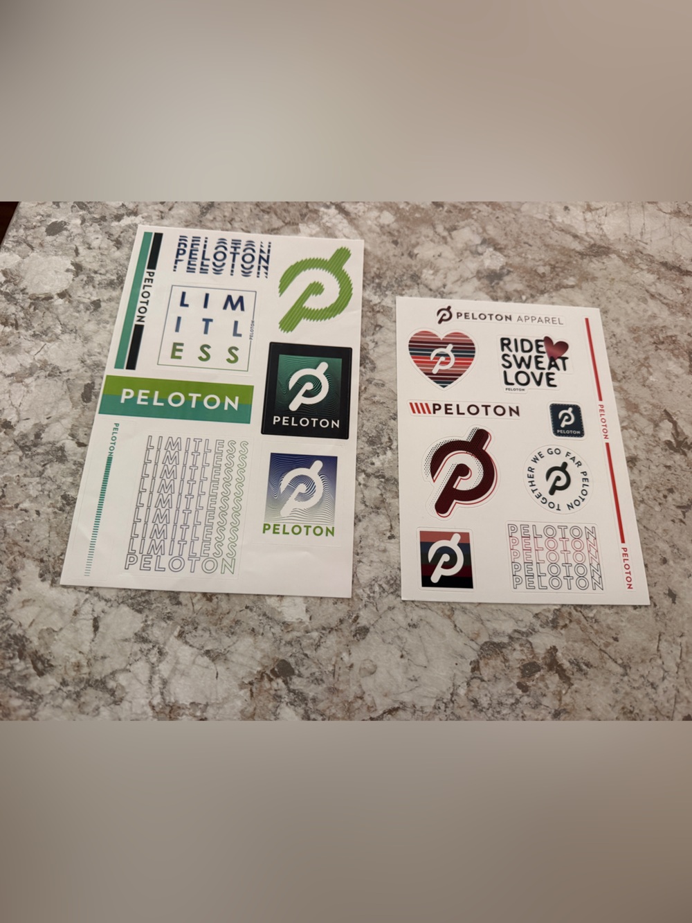 Peloton Sticker Bundle Set of 2